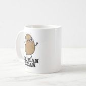 Human Bean Funny Human Being Pun Koffiemok (Voorkant links)