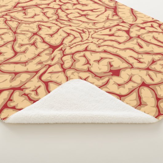 Human Brain | Creepy Brains Galore Funny Halloween Sherpa Deken (3/4)