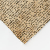 Human Brain  Illustratie Dictionary Art Fleece Deken (Hoek)