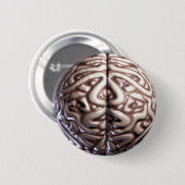 Human Brain Pin Buttonnen Ronde Button 5,7 Cm (Voorkant /achterkant)