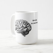 Human Brain Victoriaans Era Print Koffiemok (Voorkant links)