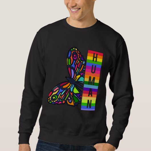 Human Butterfly LGBT Trui (Voorkant)