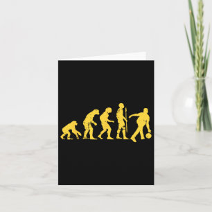 Human Evolution Bowling Grappige Bowler Mannen Vro Kaart