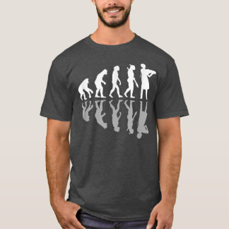 Human Evolution Funny Baking Baker Humor Culinary  T-shirt