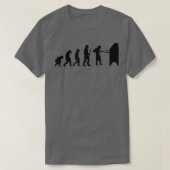 Human Evolution Pizza Delivery Guy Eating Pizza It T-shirt (Design voorkant)