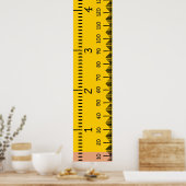 Human Growth Chart-liniaal | Afdrukbare groei Poster (Keuken)
