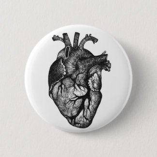 Human Heart Drawing Button