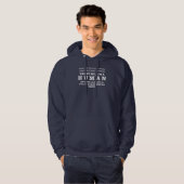 Human Hello Binary Code Promo QR Code - Tech Humor Hoodie (Voorkant volledig)