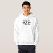 Human Hello Binary Code Promo QR Code Tech Humor Hoodie (Voorkant volledig)