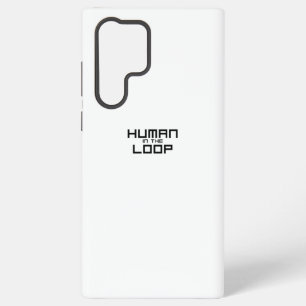 Human in the Loop Minimalistische Technische  Samsung Galaxy Hoesje