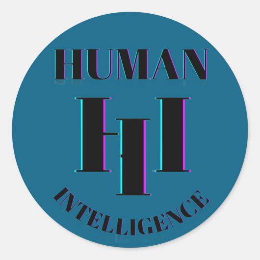 Human Intelligence sticker (Voorkant)
