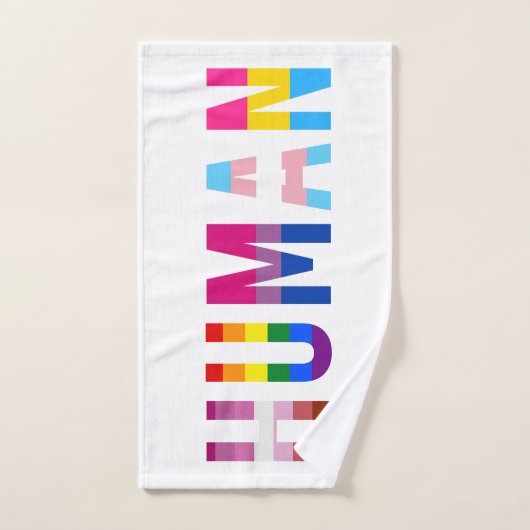 HUMAN LGBT Flag Gay Pride Month Transgender Handdoek (Handdoek)