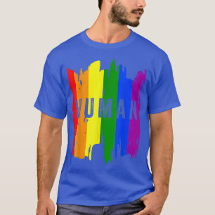 HUMAN LGBT Flag Gay Pride Month Transgender T-Shir T-shirt