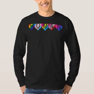 Human Lgbt Q Pride Flag Gay Bi Interseksueel Trans T-shirt