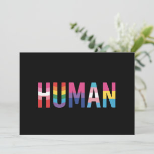 HUMAN LGBT-vlag Gay Pride-maand Transgender  Kaart