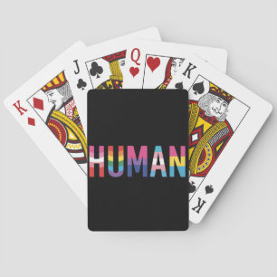 HUMAN LGBT-vlag Gay Pride-maand Transgender Pokerkaarten