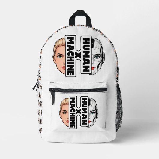 HUMAN × MACHINE BEDRUKTE RUGZAK (Voorkant)