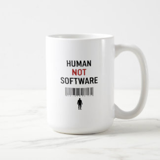 Human not software koffiemok