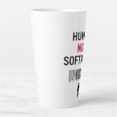 Human not software latte mok (Voorkant)
