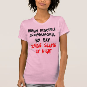 Human Resource Professionele Zombie Joke T-shirt