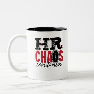 Human Resources HR Chaos-coördinator Tweekleurige Koffiemok