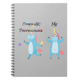 Human Resources HR Unicorn Funny Notitieboek