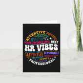 Human Resources HR vibes analyst Werknemer Appreci Kaart (Voorkant)