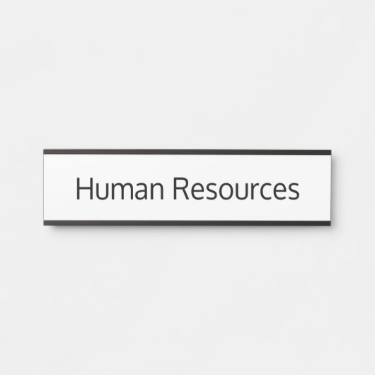Human Resources Kantoor deurteken Deurbordje (Voorkant)