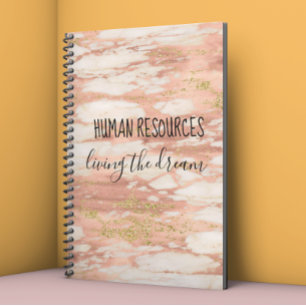 Human Resources Living the Dream Marble Notitieboek