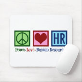 Human Resources Peace Love HR Muismat (Met muis)