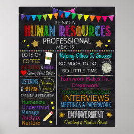 Human Resources Professional Kantoor Poster