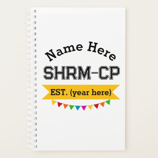 Human Resources SHRM-CP gepersonaliseerde gift Planner (Voorkant)