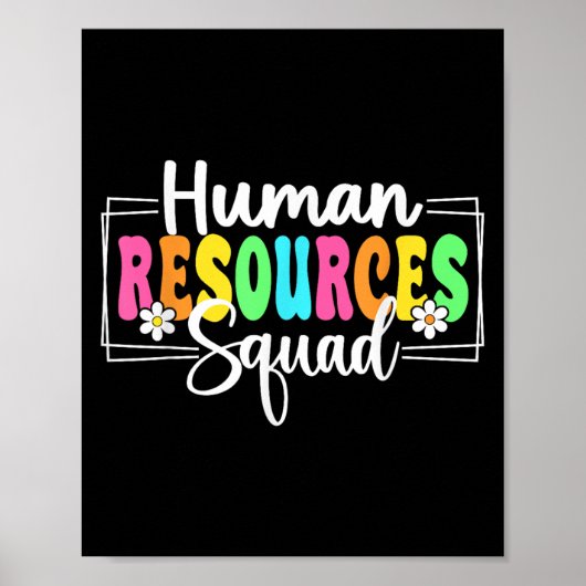 Human Resources Squad Back To School Hr Crew  Poster (Voorkant)