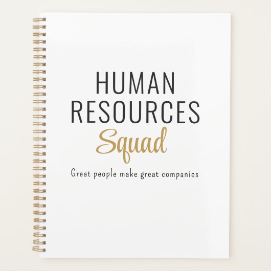 Human Resources Squad with Motivational Quote Planner (Voorkant)