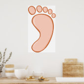Human Rights Foot Poster (Keuken)