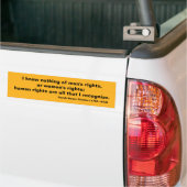 Human Rights Quote Sarah Grimke Bumpersticker (Op Truck)