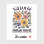 Human Rights Supporter Sticker (Vel)