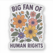 Human Rights Supporter Sticker (Voorkant)