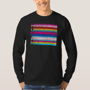 Human Shirt Lgbt Flag Plus Size Oversize T-shirt