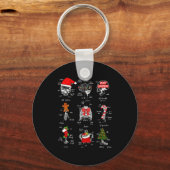 Human Skeleton Anatomy Christmas Medical Student X Sleutelhanger (Voorkant)