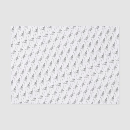 Human Skeleton Horror Gift Wref Tissue Paper Tissuepapier (Voorkant)
