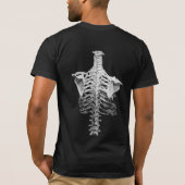 Human Skeleton voor en achter T-shirt (Achterkant)