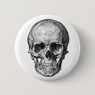 Human Skull Button