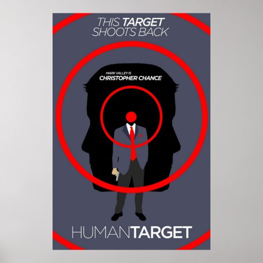 Human Target Christopher Chance TVComic Minimalis Poster (Voorkant)