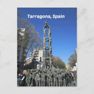 Human tower statue, Spanje Briefkaart
