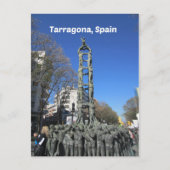Human tower statue, Spanje Briefkaart (Voorkant)