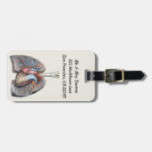  humane anatomie longen hartorganen bloed bagagelabel (Voorkant horizontaal)