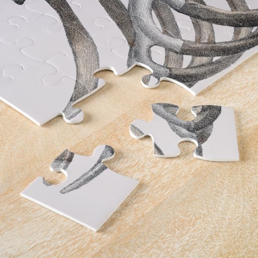 humane anatomie Skelet Skeletribben Botten Legpuzzel (Zijkant)