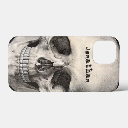  humane anatomische schedel, Halloween Skeleton Case-Mate iPhone Case (Achterkant (horizontaal))