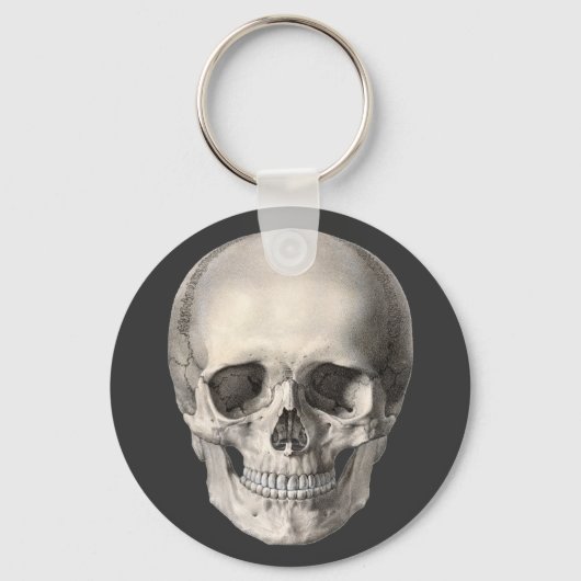  humane anatomische schedel, Halloween Skeleton Sleutelhanger (Voorkant)